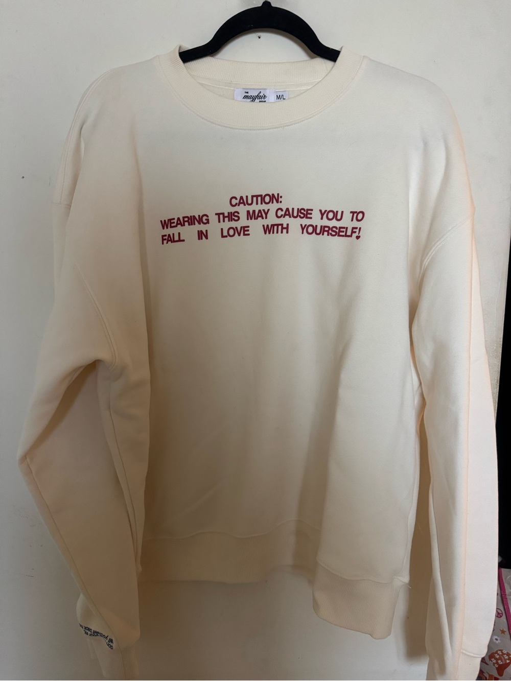 Cream Graphic Mayfair Sweatshirt